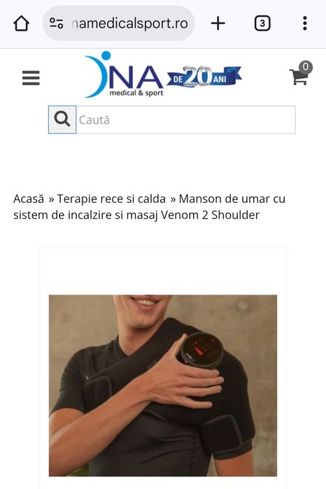 Manson de umar STANG cu sistem de incalzire si masaj Venom 2 Shoulder