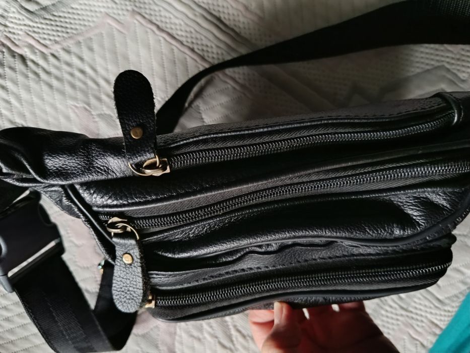 Чанта за през кръста ,естествена кожа -60 лв.