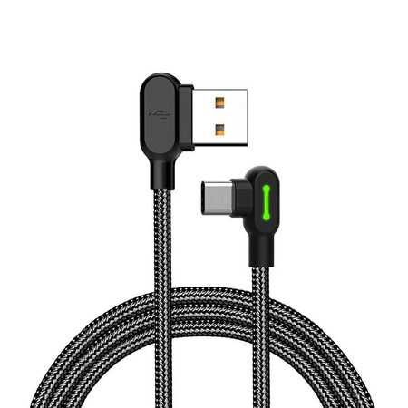 USB към USB-C кабел Mcdodo CA-5280 LED, 0,5 м (черен)