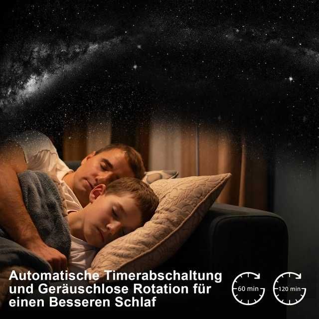 Proiector cer înstelat Ainael, planetariu LED cu meteoriți + 12 filme