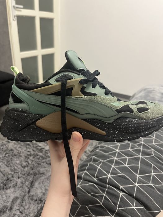 Puma > Pantofi sport RS-X Efekt Speckle, Verde, Negru, Caramel, 11