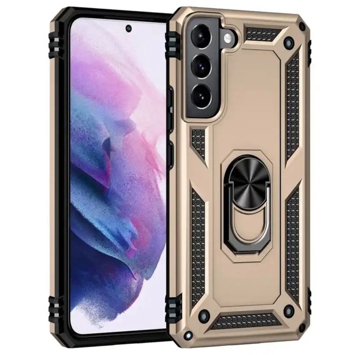 Samsung S22/S23/S24/S25/PLUS/ULTRA S24 FE Husa Anti Drop Ring Metalic