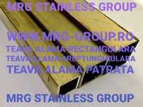 Teava alama dreptunghiulara 80x40mm rectangulara patrata inox aluminiu
