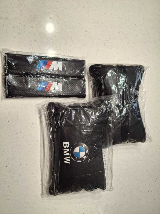 НОВИ!!! Комплекти авто възглавници и подложки за колани за БМВ