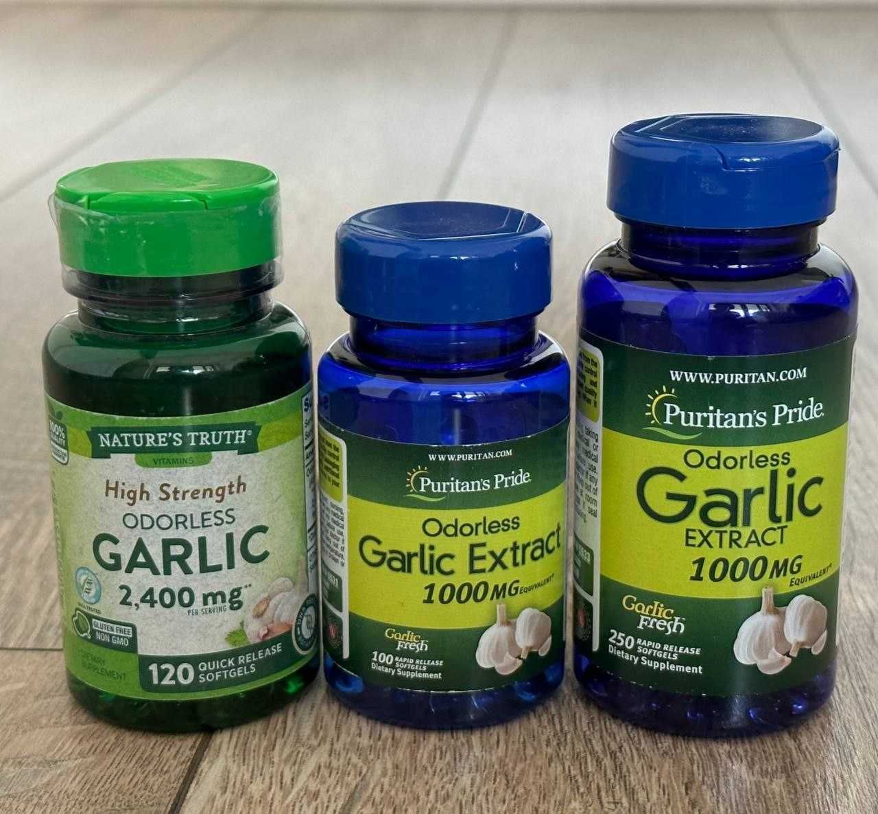 Гарлик Garlic- Экстракт чеснока 1000 мг, 100шт или 250шт из Америки