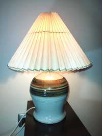 Красива, винтидж, настолна лампа. Керамика