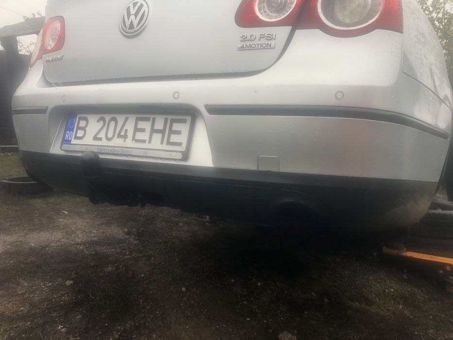 Evacuare dubla stanga drrapta fusta bara spate Vw Passat B6 retrofit
