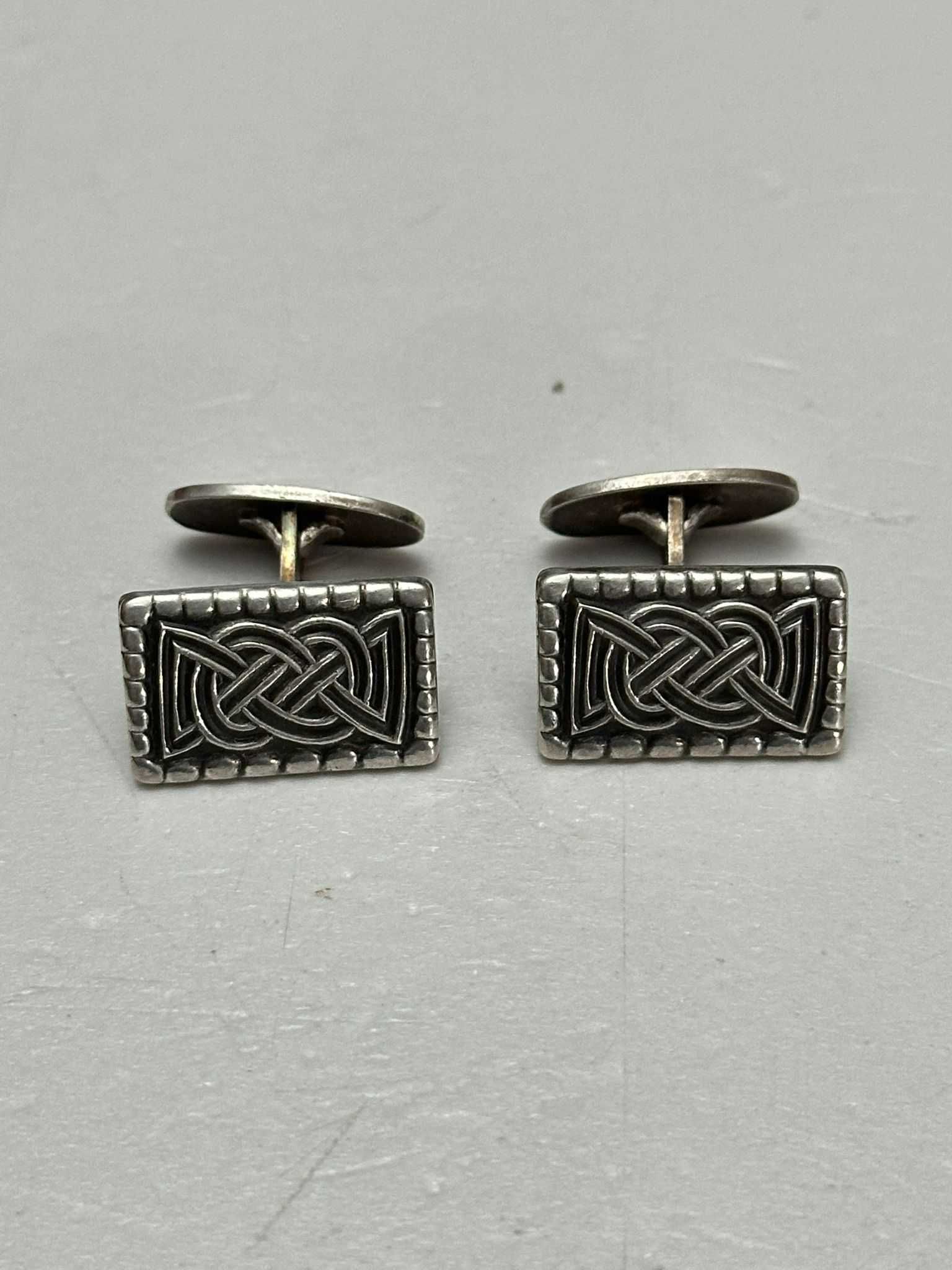 BUTONI ARGINT 925 - David Andersen - Viking Saga Series - Norway -1960