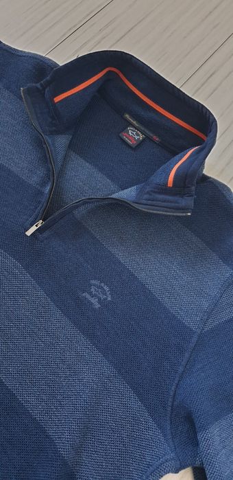 Paul & Shark Cool Touch Wool Cardigan Knitted Half Zip  XL ОРИГИНАЛ!