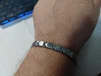 Bratara vintage inox si aur