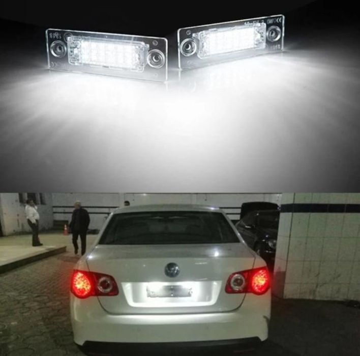 Плафони LED 3027-4 за регистрационен номер за За VW Touran, Caddy, Gol