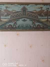 Продавам Картина Гоблен - Мостът с Гондолите във Венеция. Цена 40лв.