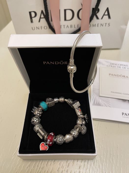 Bratara Pandora din argint si aur!