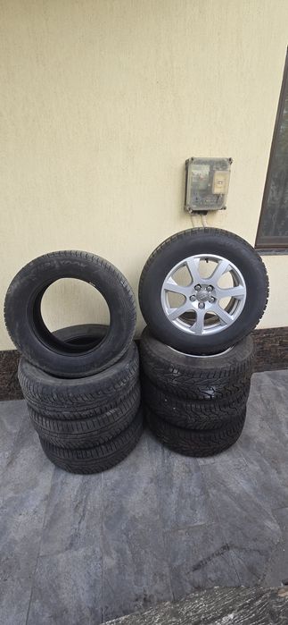 Set jante, plus doua seturi de cauciucuri de iarna 235/65 R17 108H SUV
