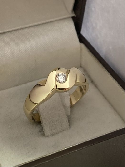 Inel aur 18kt.cu diamant 0.15ct