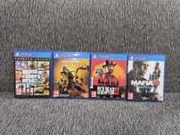 GTA 5 V , Mortal Kombat 11, Red Dead redemption 2, Mafia 3 PS4