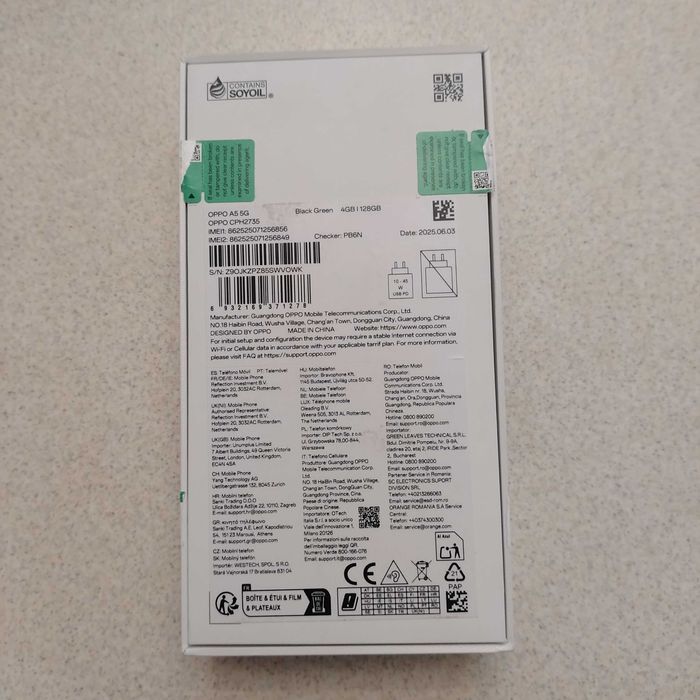 Vând telefon oppo nou în cutie.