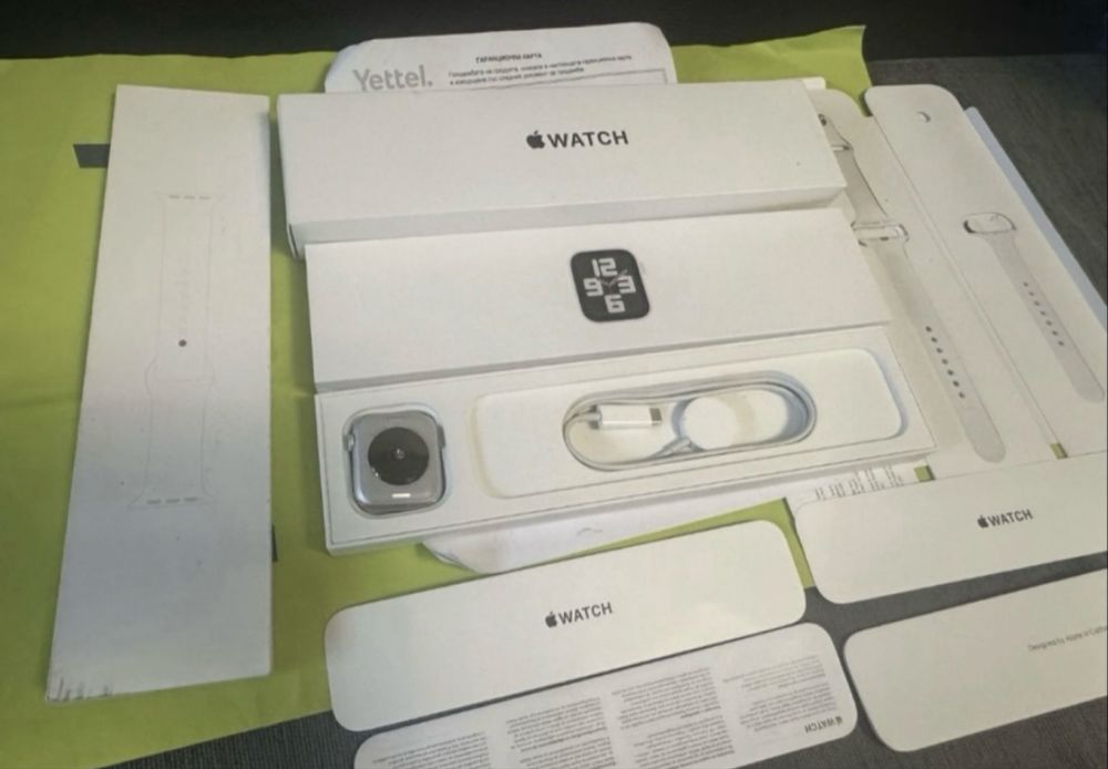 44mm Apple watch SE2 2nd Gen V2 Гаранция Yettel 2025г. Silver se 2