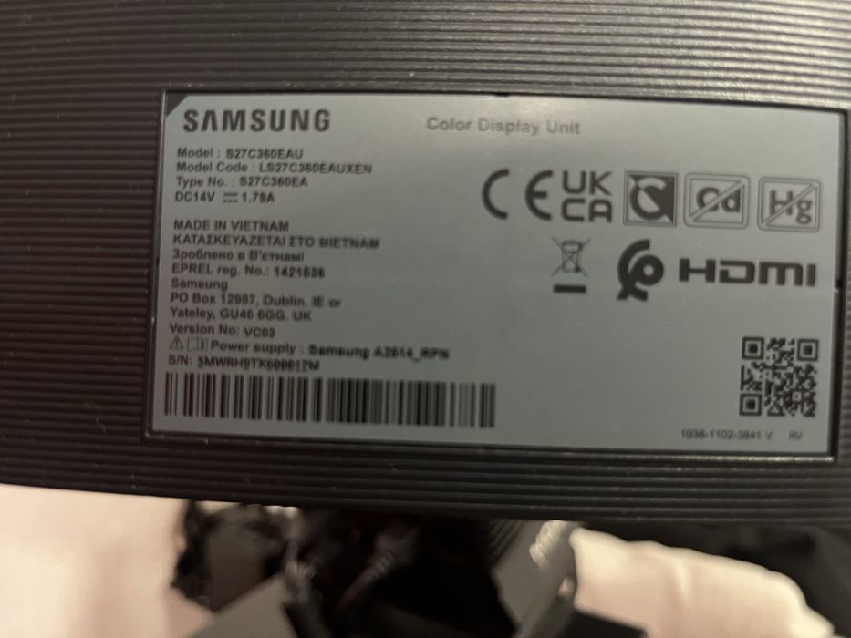 Monitor Samsung 27inch 75hz