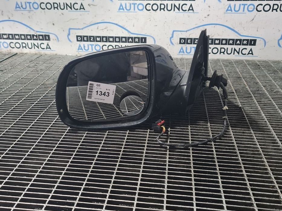 Oglinda stanga AUDI Q5 2008 - 2015 4 Usi BRILIANT BLACK (1343) Fara rabatare Rabatabil