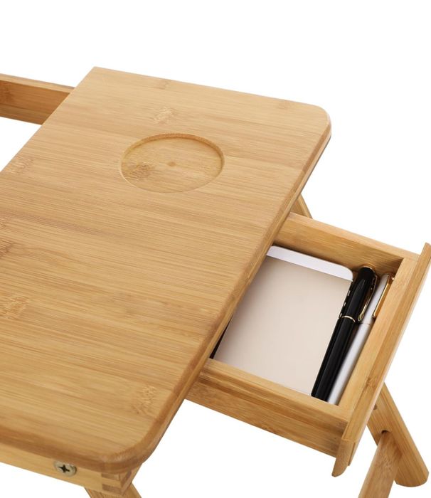 Бамбукова поставка за лаптоп