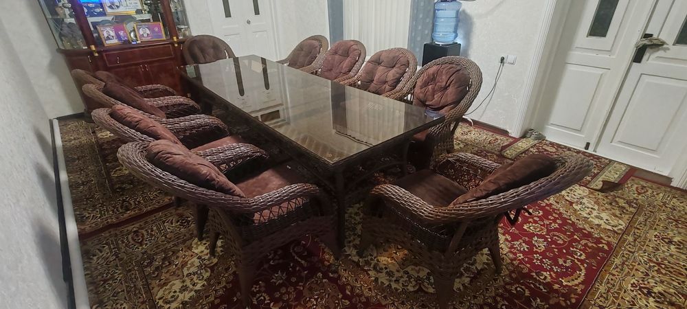 Эко-ротандан ясалган қулай мебел  комплект. Модел Изабелла