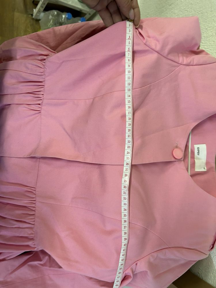 Шлифер в бонбонено розов цвят