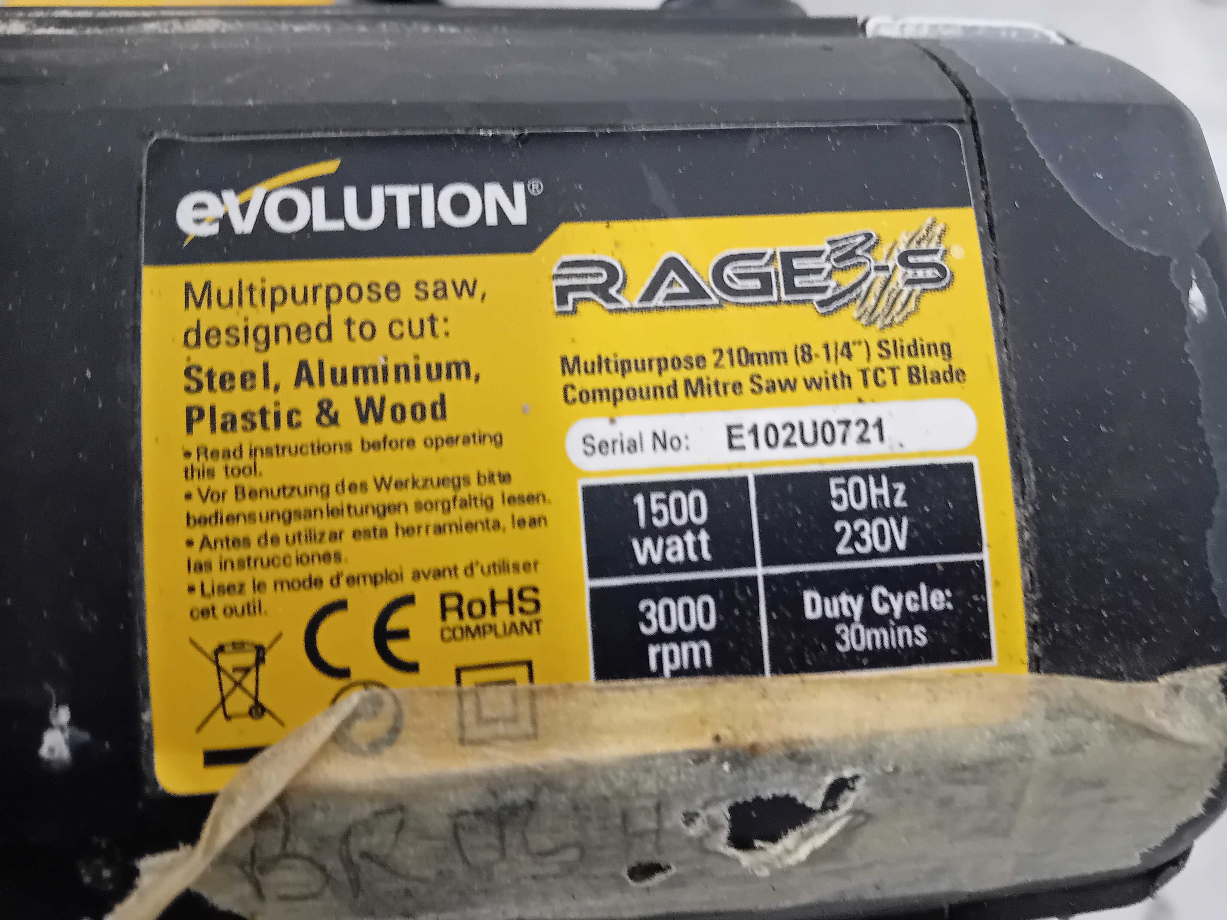 Циркуляр пендула - Evolution 1500 W