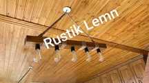 Lustre rustice din lemn