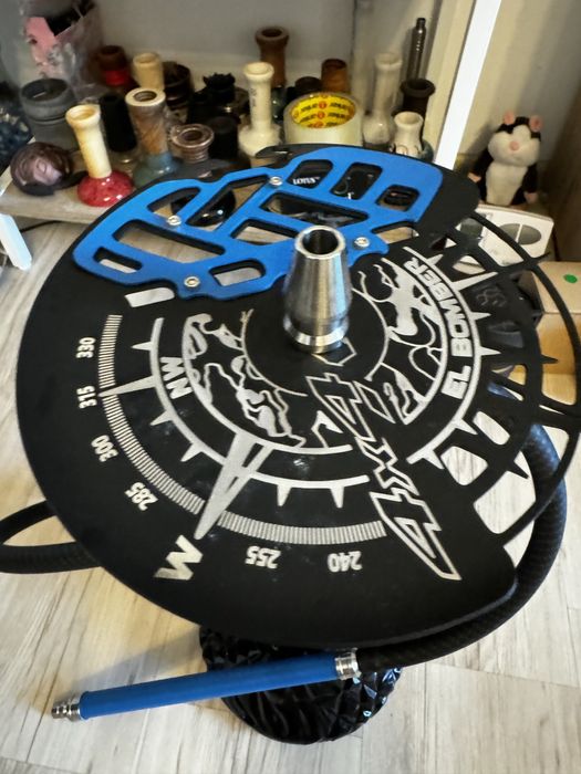 Oferta speciala!!Narghilea El Bomber 4X4 pe albastru pret minim!!