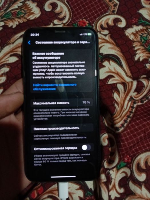I phone xs  64GB qora