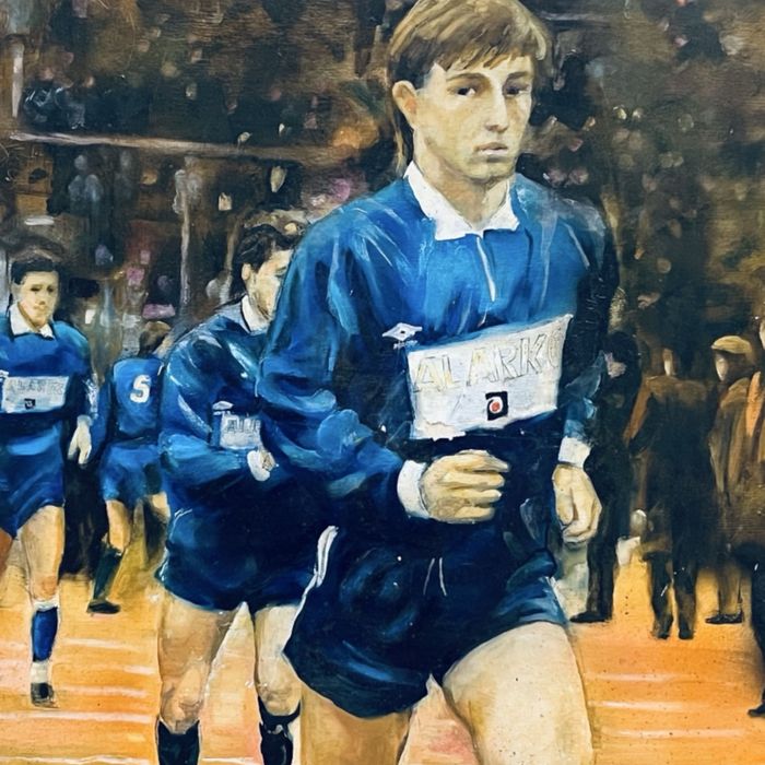 Lusmila Poptosheva 2017 картина с футболисти