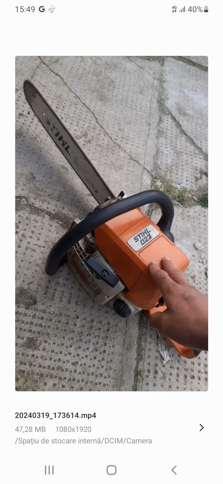 Vând stihl de 023 perfect funcționala