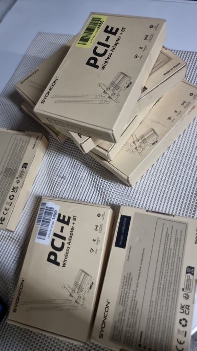 Placi retea wireless Syoncon PCI-E, WiFi 6E, Bluetooth 5.3 Tri-Band