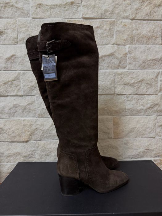 Cizme din piele Massimo Dutti