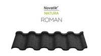 Композитная черепица Novatik Natura Roman Dark Moon (Черный)