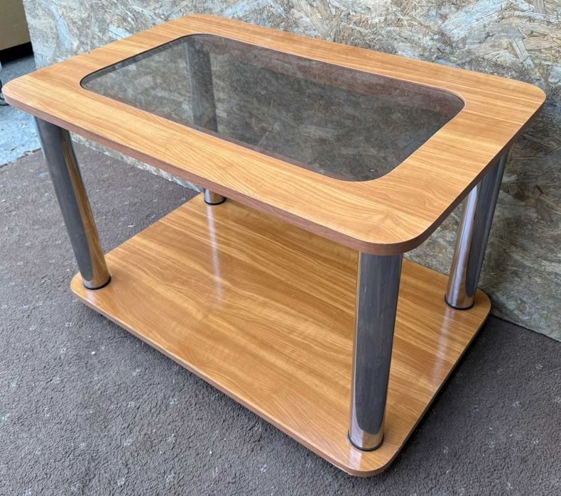 Masuta de cafea cu blat de sticla; Masuta cu blat 85x55 cm
