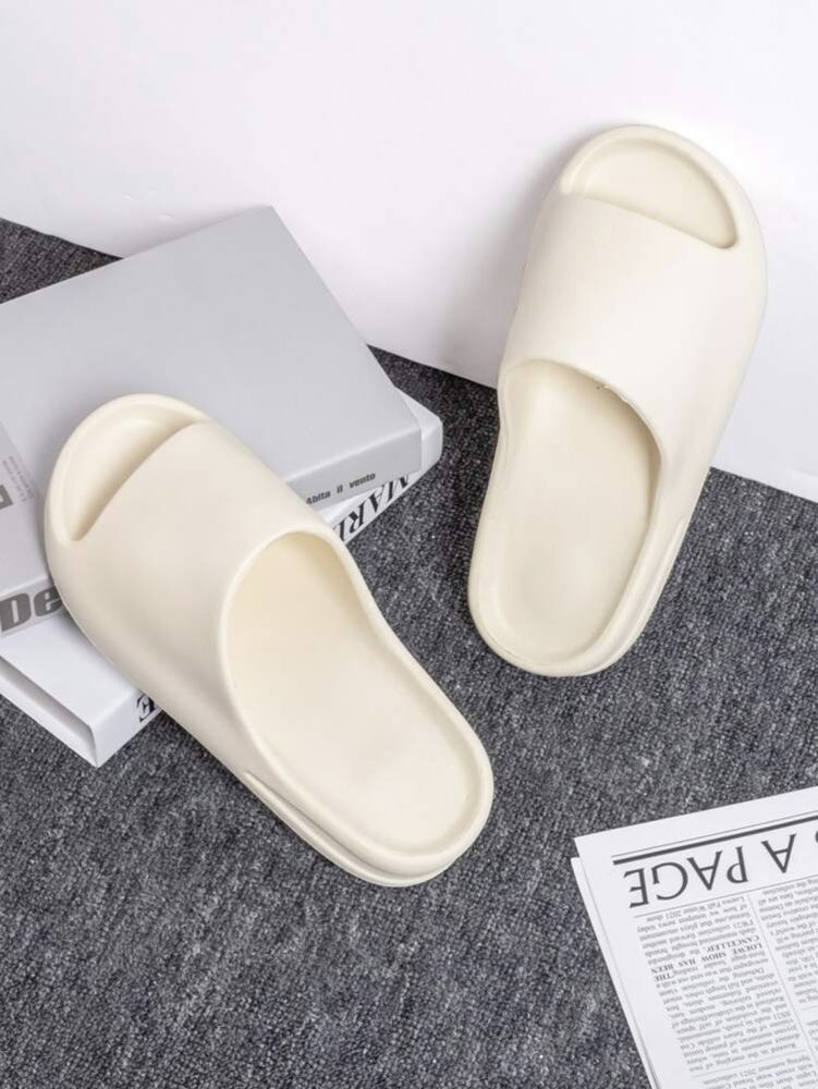 Papuci stil Yeezy Slide Crem