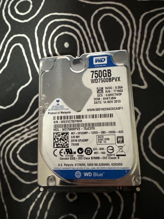 Hard Disk WD Blue 750GB 2.5” SATA – Pentru Laptop