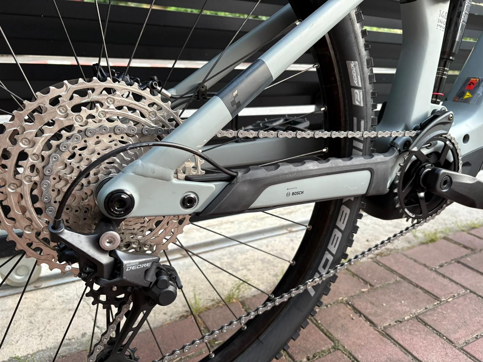 Bicicleta electrica carbon XL full suspension CUBE STEREO Hybrid 140