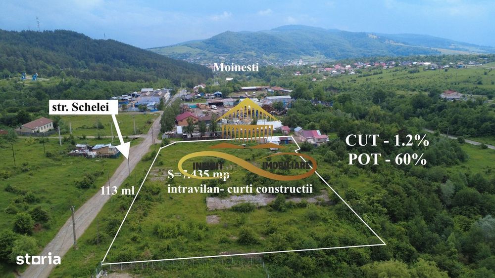 Teren pentru constructie hala indrustriala - Moinesti/Bacau