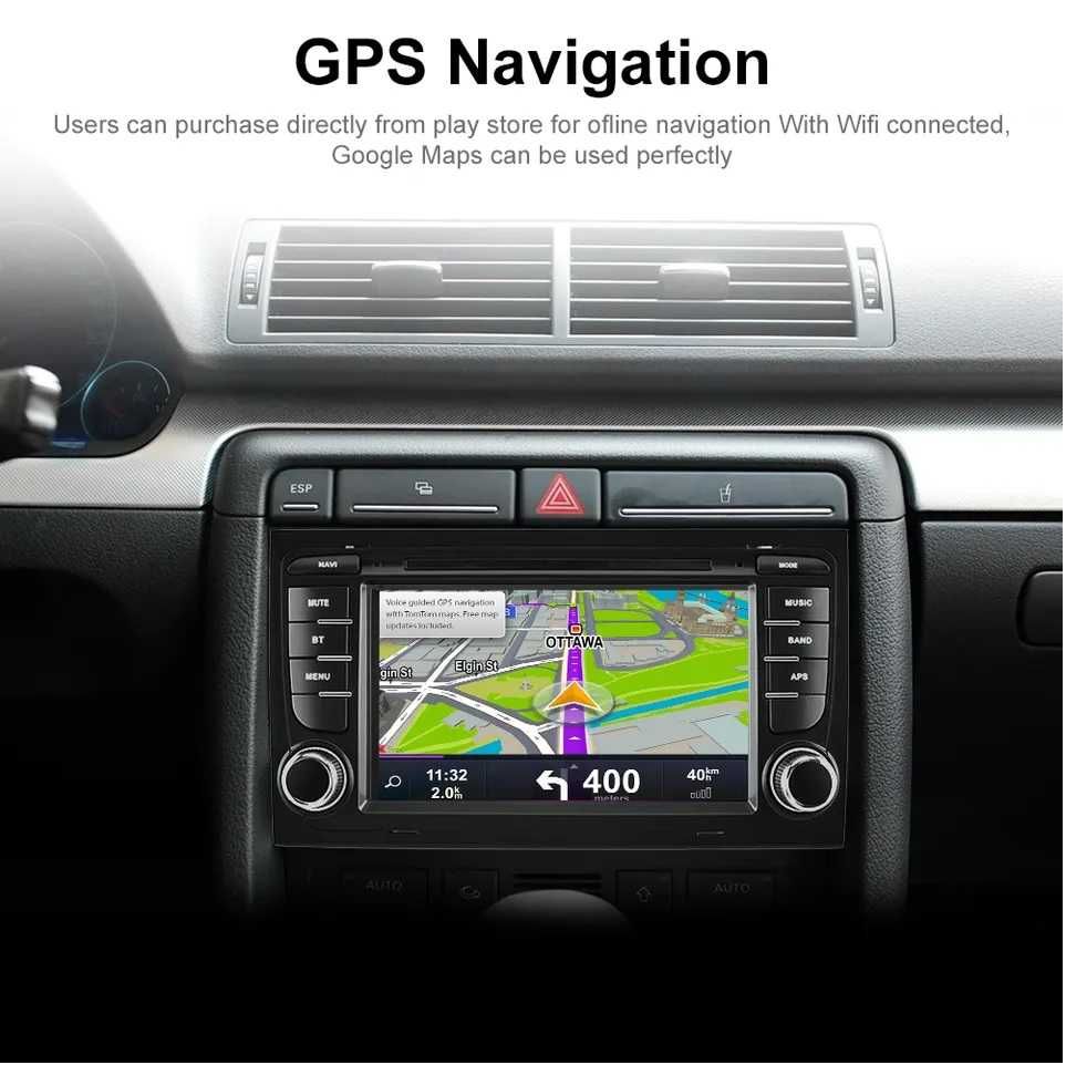 Navigatie Android dedicata Audi A4 B5 B6 B7 Exeo Carplay AndoidAuto