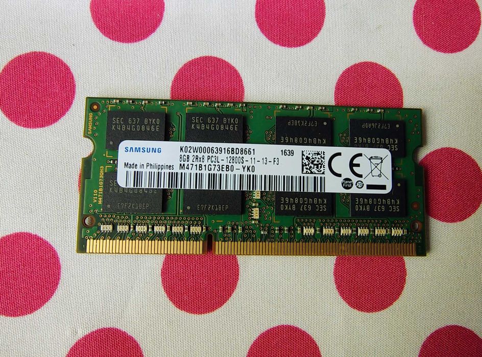 Memorie Ram Samsung 8GB 1600Mhz DDR3 Laptop.