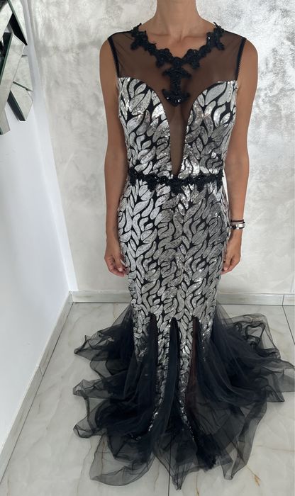 Rochie de seara argintie
