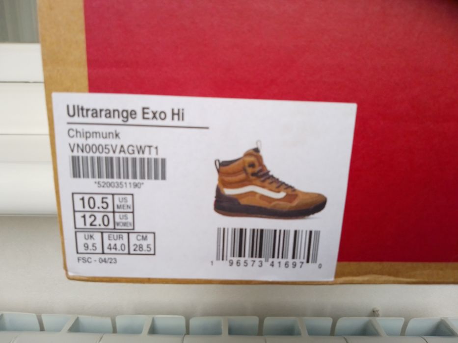 Gore-Tex. Ботинки Vans(США)
