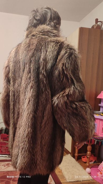 Палто естествен косъм