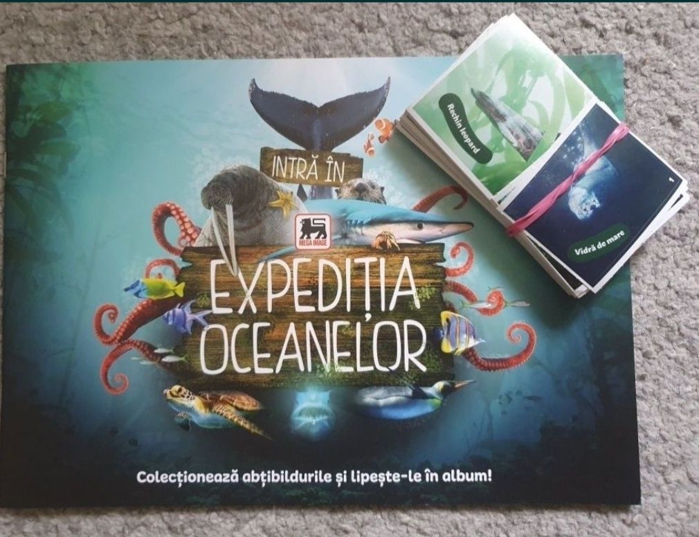 Expeditia oceanelor catalog album si colectia completa 102 abtibilduri