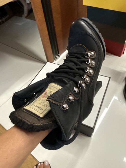 Кожени боти на ток и платформа Dsquared
