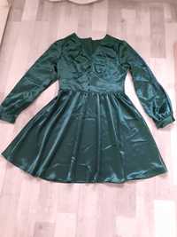 Rochie culoare verde smarald