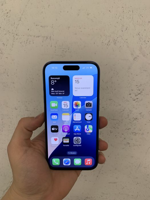 IPhone 16 Impecabil 128 GB Ultramerine 100% baterie cutie hosa folie